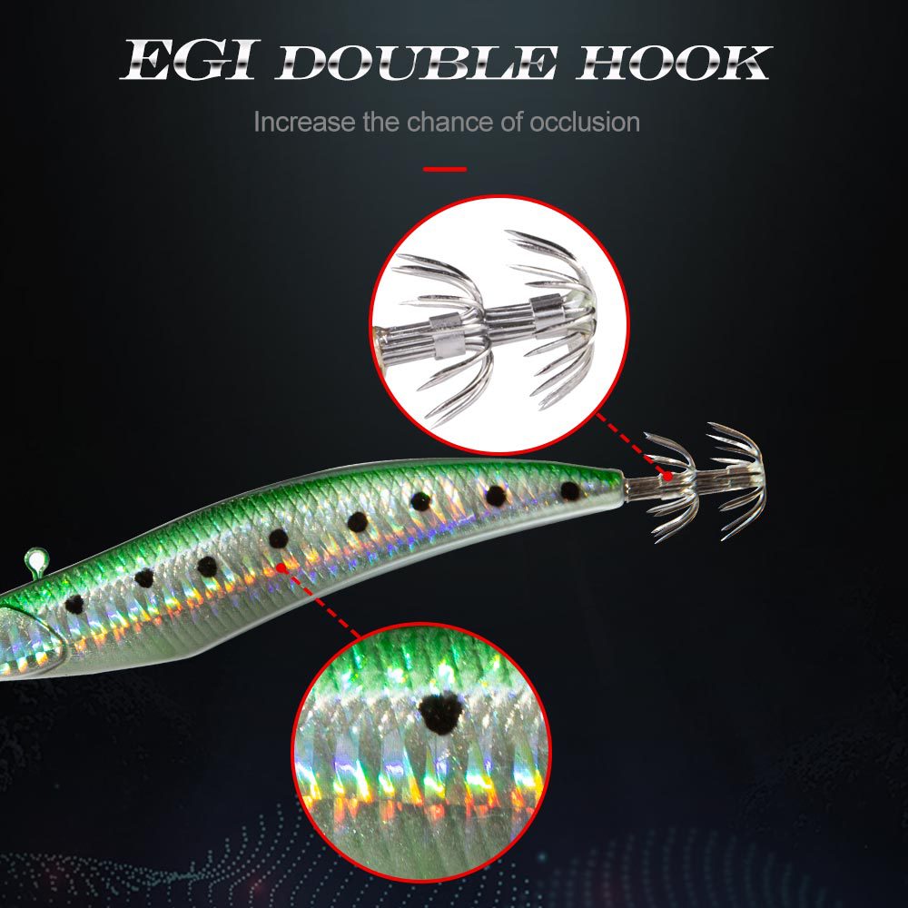 Wholesale Bionic Multi-Hook Artificial Soft Bait Rubber Mesh Luminous Shrimp Squid Jigs Crankbaits for Saltwater Fish Sea – Soft Lure – view 3