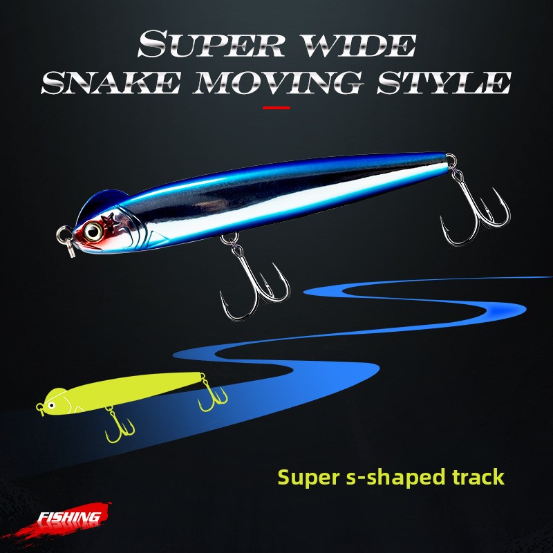 Hard Bait Artificial Pencil Lure Sea Fishing Slow-Sinking Twitch-and-Stop Action 130mm 26g for Sea Bass – Hard Lure – view 3