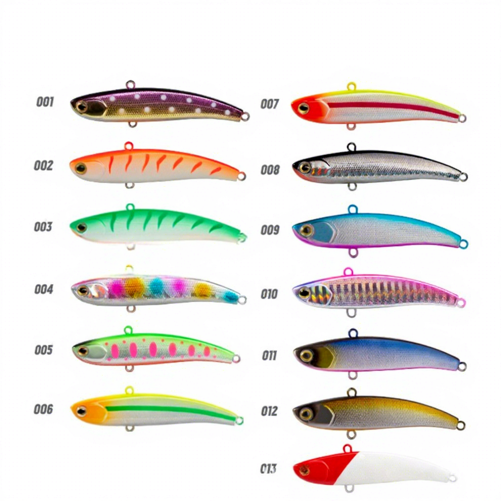 Foreign Trade Bestseller Vib Sequin Artificial Hard Bait Crankbait Long-Casting Sinking Twitching Lure No Hooks for Fishing – Hard Lure – view 2