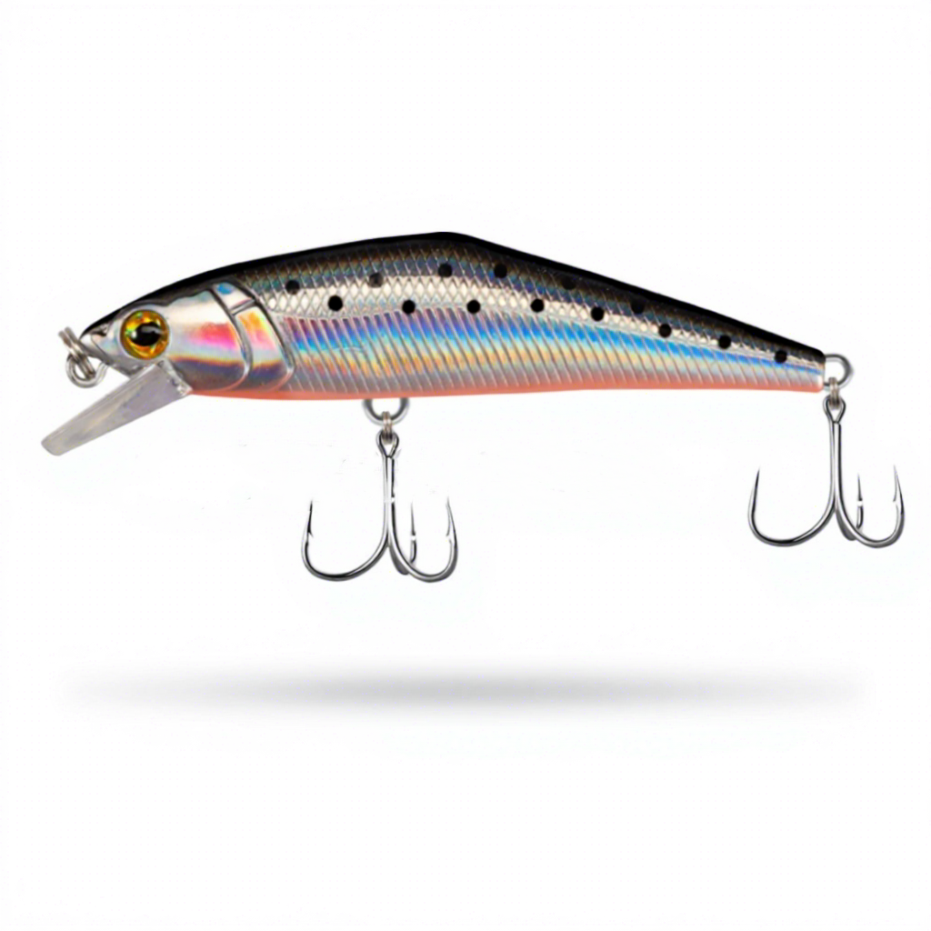 Japanese-style Micro Sub-surface Minnow Lure Twitched Multiple Swim Layers; 63mm One-piece Steel Wire Artificial Hard Bait; Fish – Hard Lure – view 1