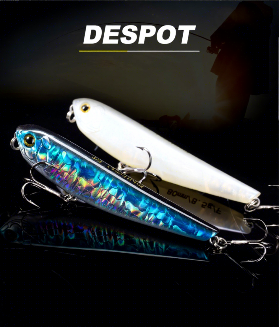 Best-selling Artificial Hard Bait Zigzag-Shaped Surface Lure for Long-Distance Casting VMC Hooks 80mm 85g Freshwater Fishing – Hard Lure – view 5