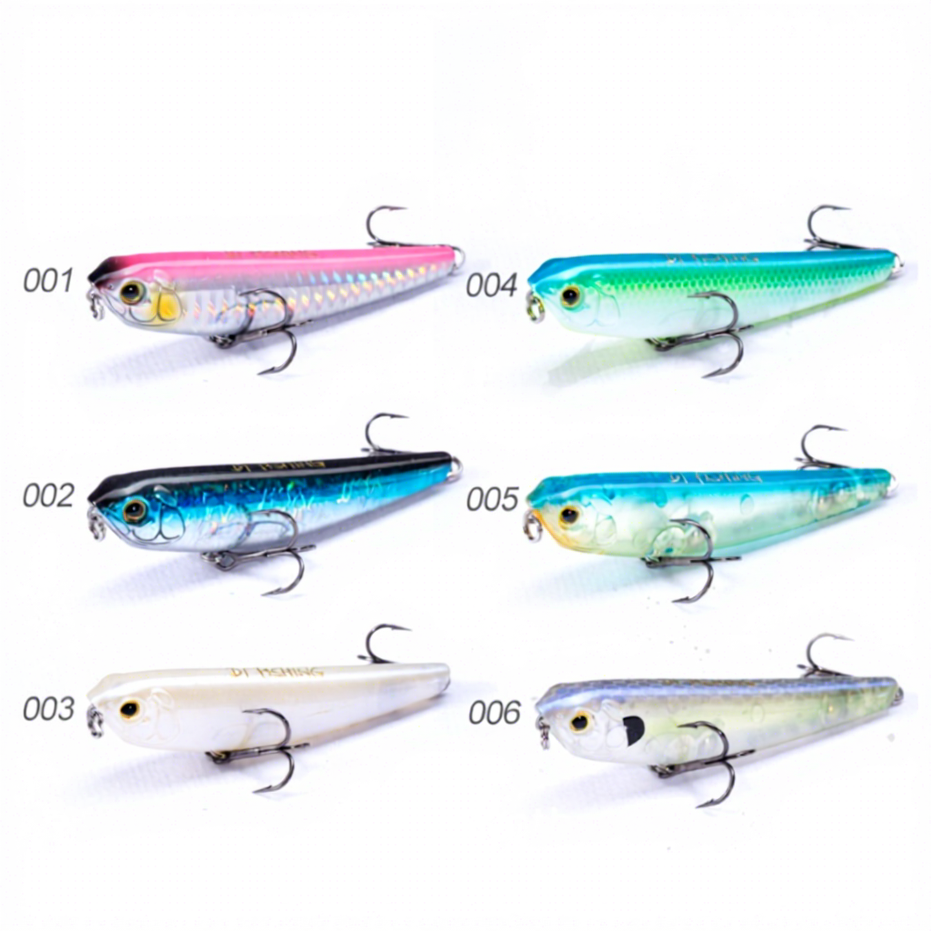Best-selling Artificial Hard Bait Zigzag-Shaped Surface Lure for Long-Distance Casting VMC Hooks 80mm 85g Freshwater Fishing – Hard Lure – view 4