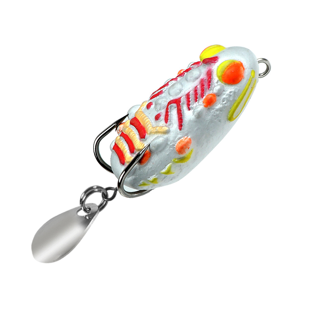 Thai Thunder Frog Lure, 4cm/4.8g, Spinner Blade Double Hook Soft Frog Bait, Artificial Lure for Snakehead – Hard Lure – view 5
