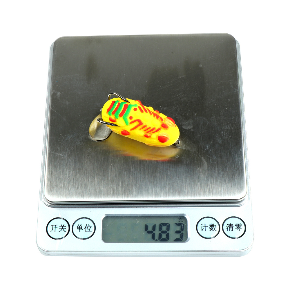 Thai Thunder Frog Lure, 4cm/4.8g, Spinner Blade Double Hook Soft Frog Bait, Artificial Lure for Snakehead – Hard Lure – view 3