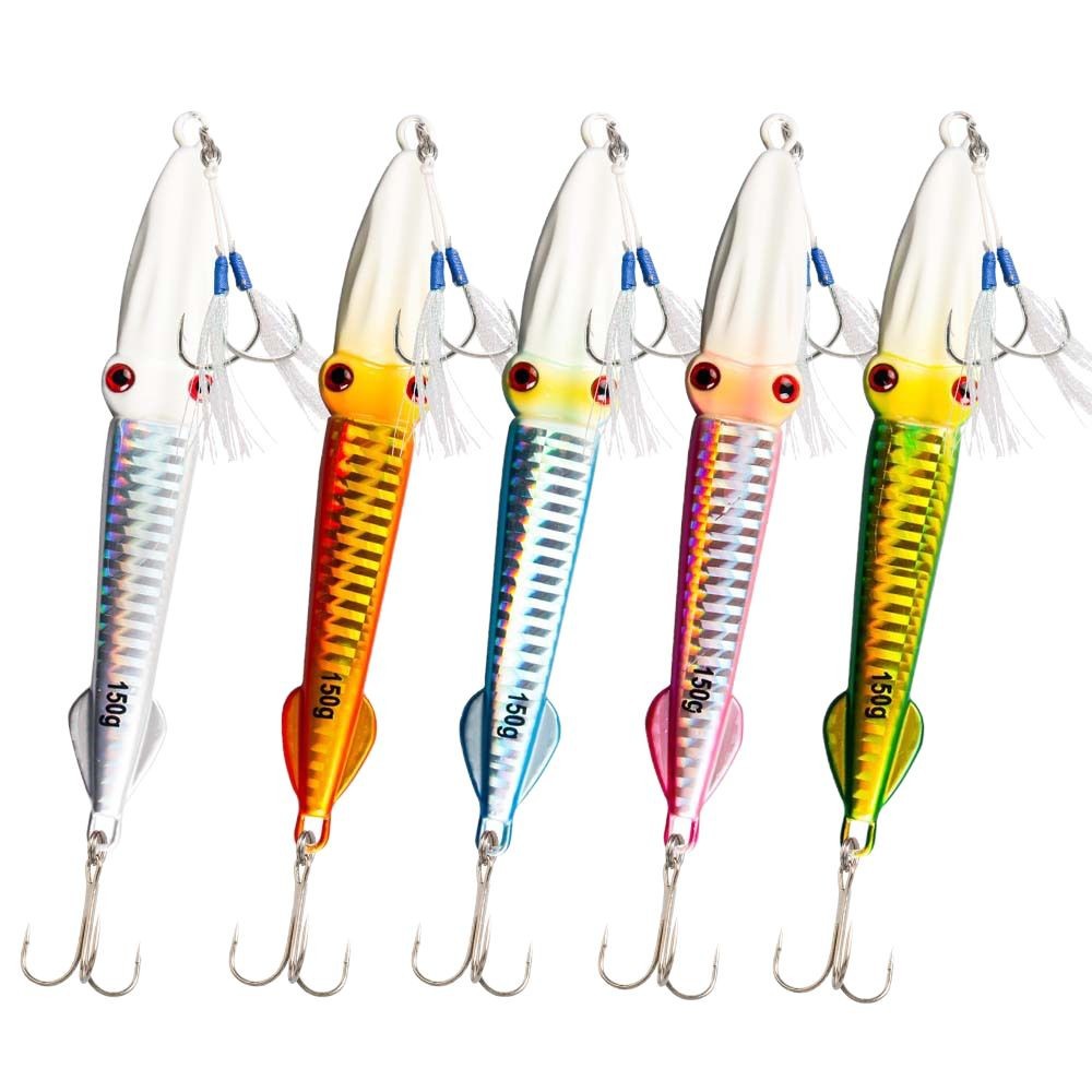 Luminous Laser Metal Jig, Offshore Boat Fishing Bait, 100g 150g Squid & Tuna Lure – Hard Lure – view 1