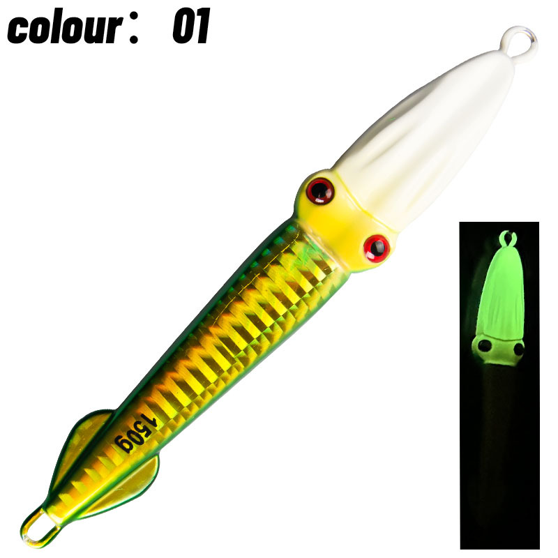 Luminous Laser Metal Jig, Offshore Boat Fishing Bait, 100g 150g Squid & Tuna Lure – Hard Lure – view 5