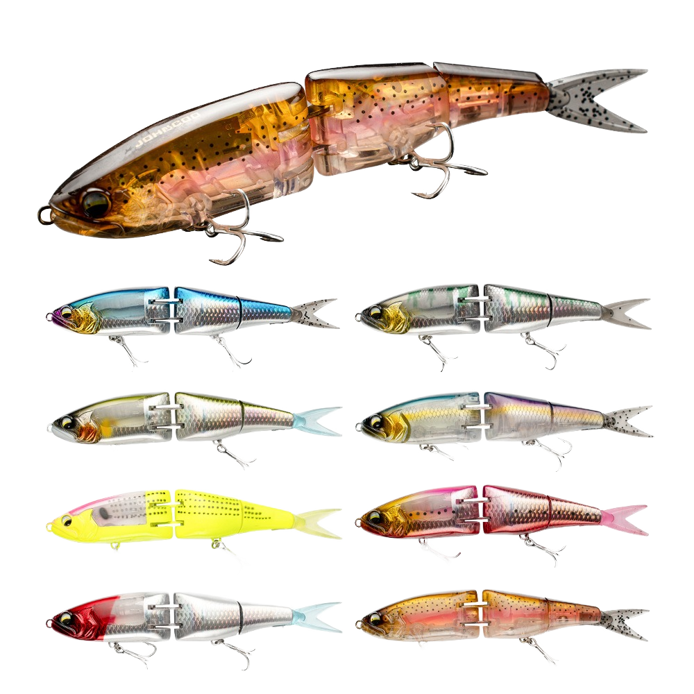 Floating Multi-Joint Trolling & Gliding Hard Minnow, Double Jointed Fishing Lure, 165mm / 135mm – Fishing Lure – view 3