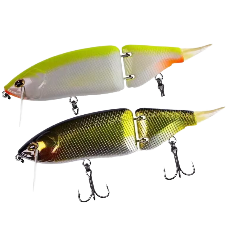 Floating Multi-Joint Trolling & Gliding Hard Minnow, Double Jointed Fishing Lure, 165mm / 135mm – Fishing Lure – view 1