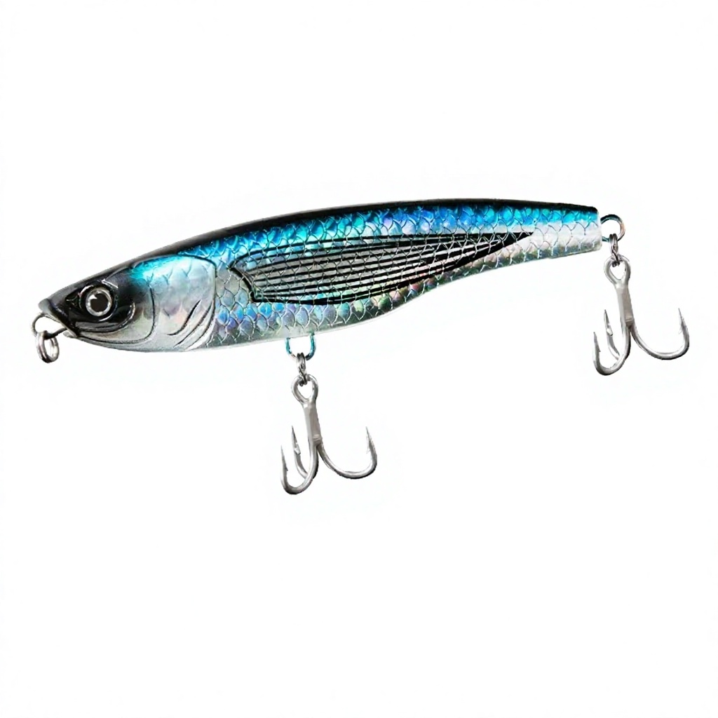 125mm 80g High Quality Hard Bait Big Game Saltwater Bass Fishing Bait Casting Topwater Plastic Stickbait Pencil Lure – Crankbait – view 2