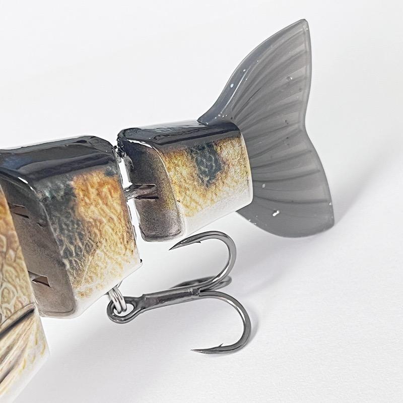 Floating Multi-Jointed ABS Hard Lure with Soft Tail 12.5 cm / 50 g for Drift Fishing in Lakes Rivers Streams Pike – Hard Lure – view 4