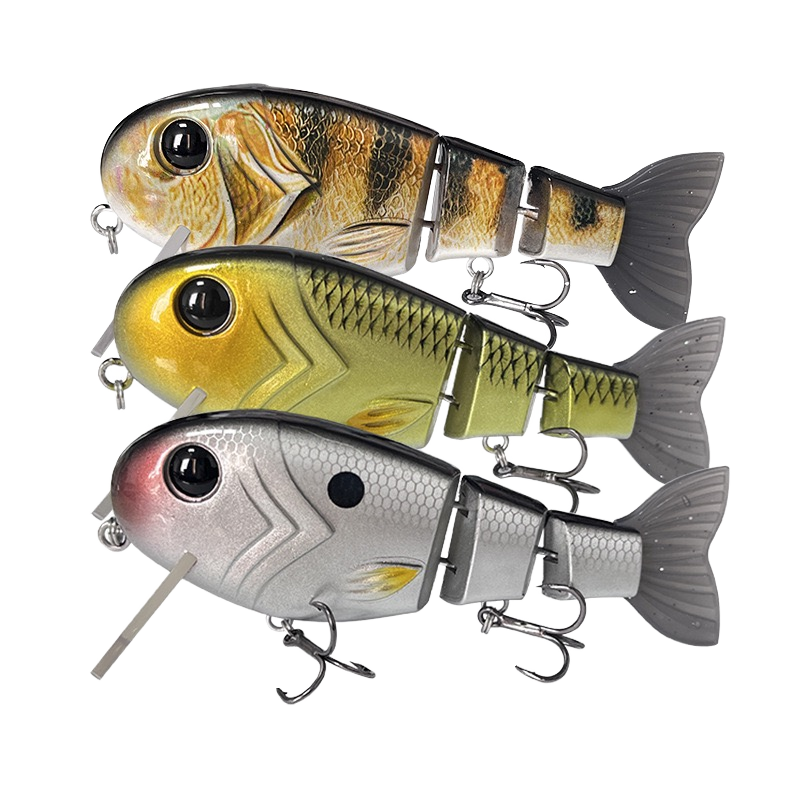 Floating Multi-Jointed ABS Hard Lure with Soft Tail 12.5 cm / 50 g for Drift Fishing in Lakes Rivers Streams Pike – Hard Lure – view 1
