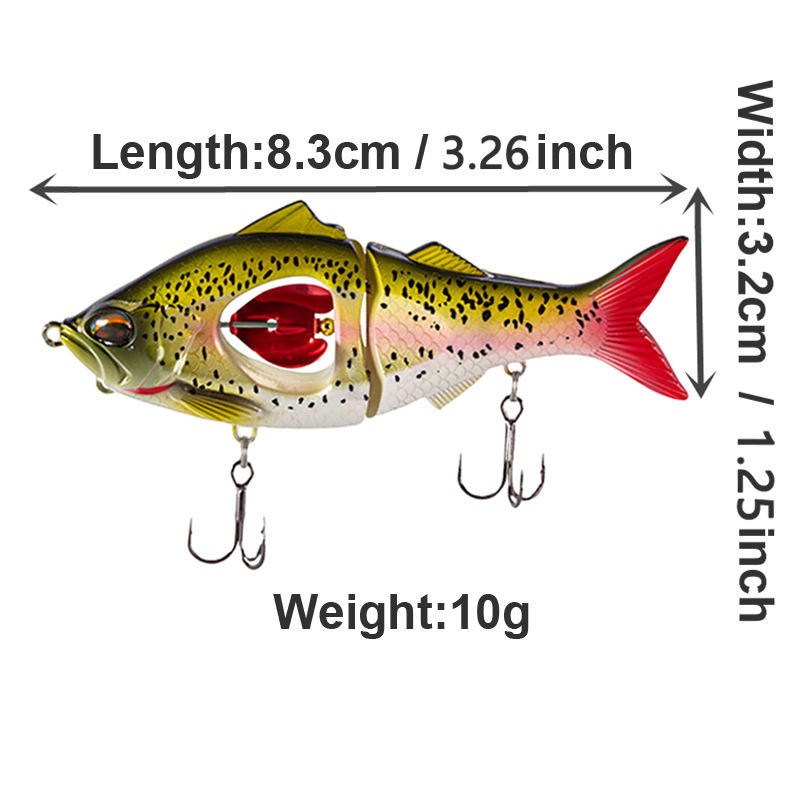 Deep Water Multi-jointed Printed Metal Hard Lure, Swimbait, Fishing Accessories for Saltwater Fish and Carp – Hard Lure – view 3