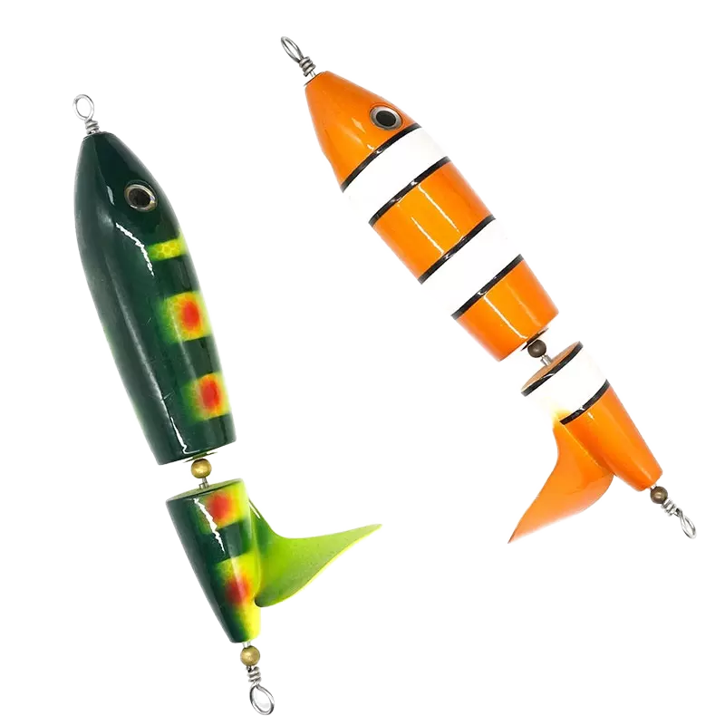 SEASKY HW15 60g 6-Inch Wood Fishing Lure Multi-Jointed OEM Popper Lake Trout Floating Real Wood Body for Marlin – Hard Lure – view 1