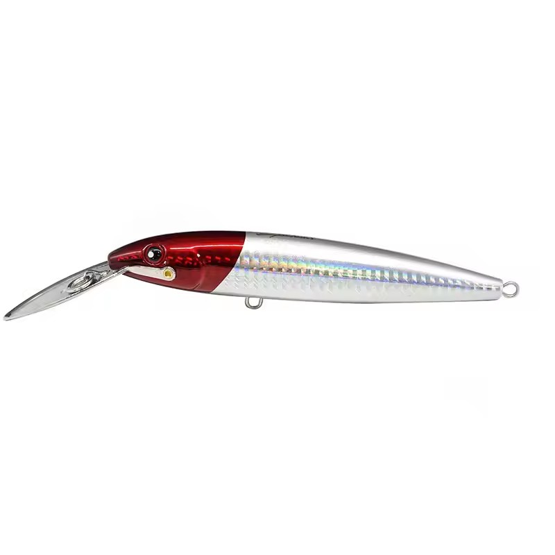 Seasky 30g ABS Deep Diving Musky Tuna Lip Head Trolling Big Game Hard Bait Sinking Minnow for Lake River & Stream Carp – Hard Lure – view 2