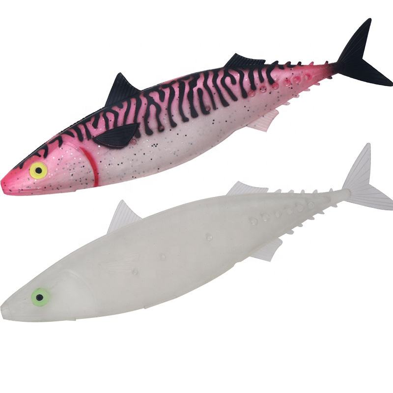 18cm 50g Soft PVC Bionic Bait Lure for Ocean Boat Fishing-Sea Bass Tuna Mackerel Marlin Pike & Zander Bottom/Mid/Topwater – Soft Lure – view 2