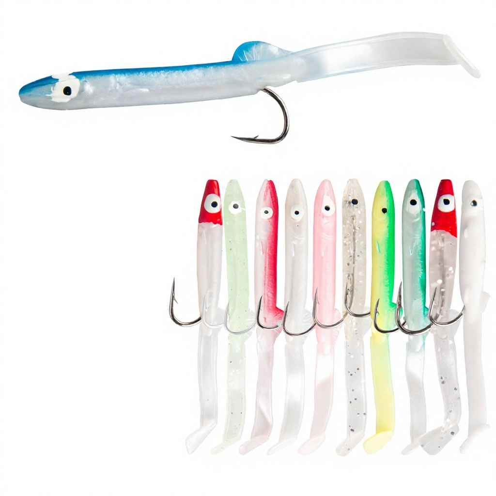 6cm Luminous Plastic Artificial Soft Bait Skirt Squid Lure for Saltwater Fish Catfish Pike & Cod-Top/Bottom/Midwater Fishing – Soft Lure – view 2