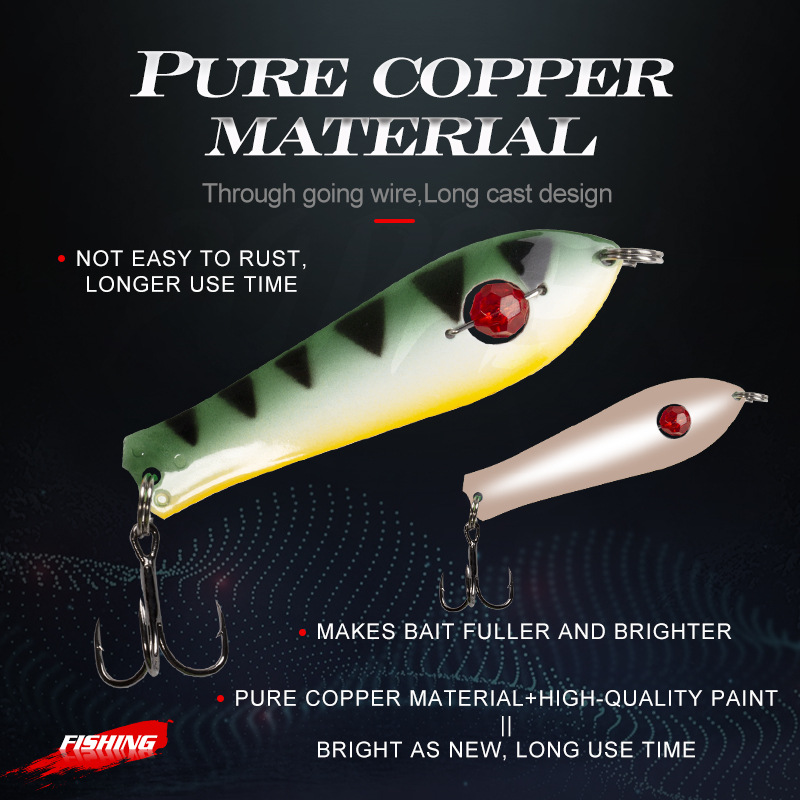 Lure Lifelike Metal Hard Bait Artificial Spoon Sinking Drop-Shot Jig Fishing Tackle for Saltwater Fish & Marlin with Hooks – Hard Lure – view 3