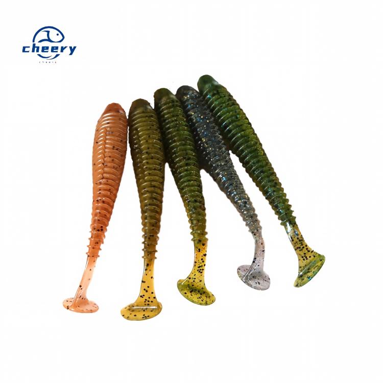 CHEERY 12cm 8.5g 3D Eyes Paddle Tail Swim Baits Artificial Soft Bait Fishing Lure for Marlin Perch Carp & Bass-River & Ocean Use – Worms & Grubs – view 1