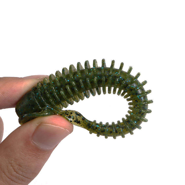 CHEERY 12cm 8.5g 3D Eyes Paddle Tail Swim Baits Artificial Soft Bait Fishing Lure for Marlin Perch Carp & Bass-River & Ocean Use – Worms & Grubs – view 2