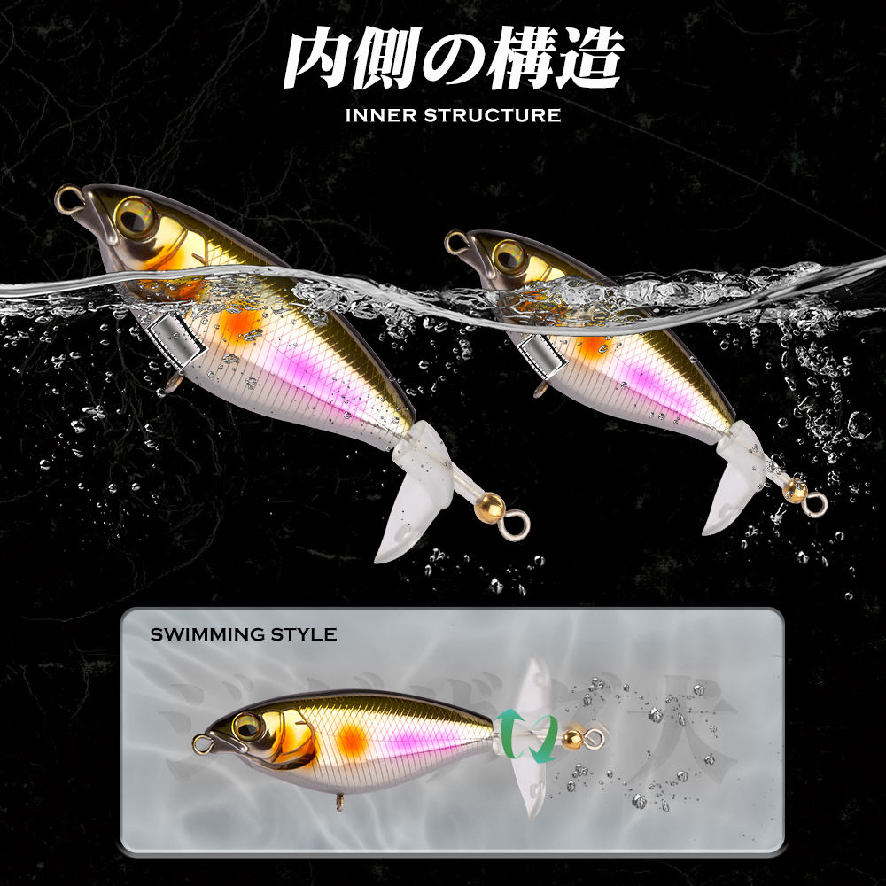 Surface Tractor Floating Lure Fishing Pencil-Shaped Spinnerbait Long-Cast Sea Freshwater Angling Bass Perch Snakehead Hard 15g – Hard Lure – view 5