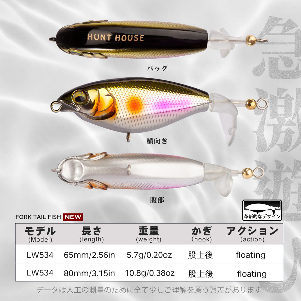 Surface Tractor Floating Lure Fishing Pencil-Shaped Spinnerbait Long-Cast Sea Freshwater Angling Bass Perch Snakehead Hard 15g – Hard Lure – view 2