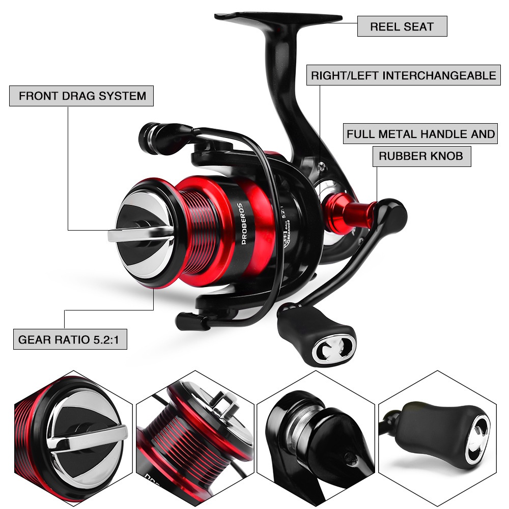 Cheery Sea Rod Lure Fishing Long-Cast Spinning Rod Combo Reel Fiberglass Sea Fishing Set Beginner-Friendly 1.8m-2.4m Lake Stream – Fishing Rod – view 2