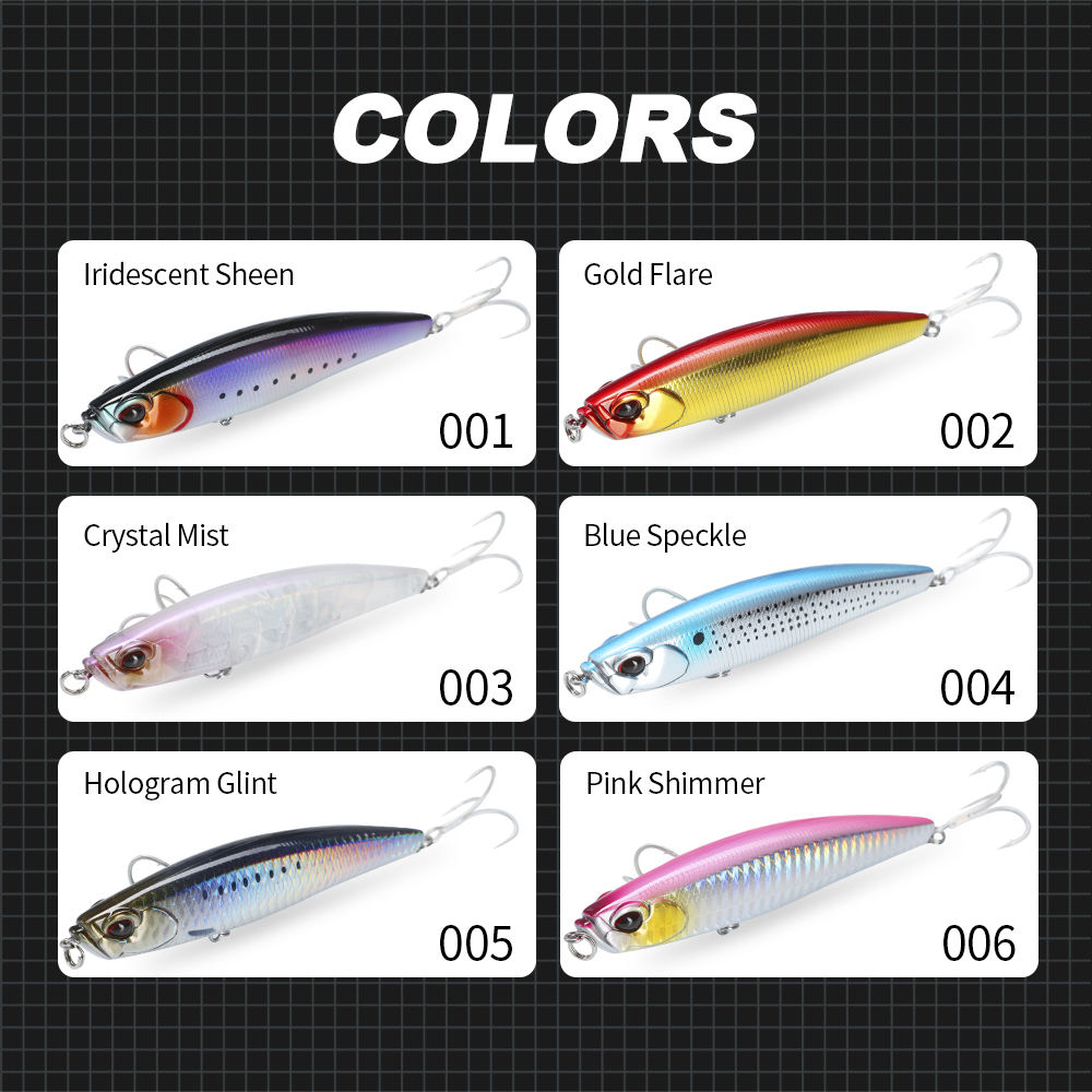 Artificial Sinking Pencil 108mm 275g ABS Shore Long-Cast Hard Bait for Sea Bass and Snapper – Hard Lure – view 3