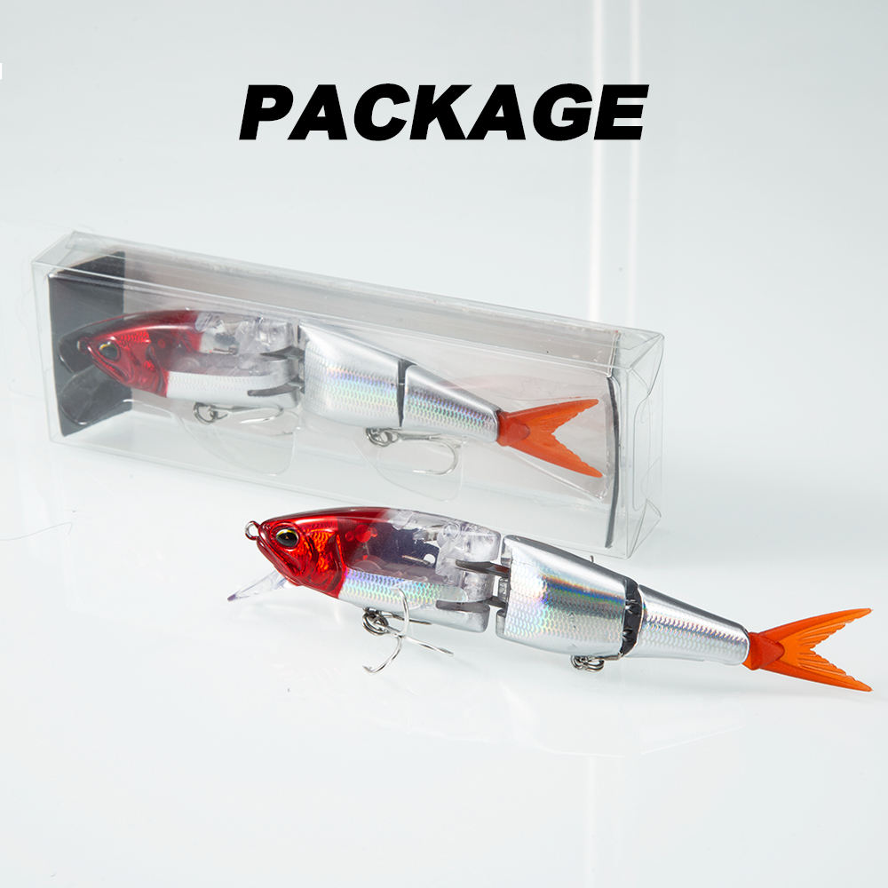 New Bass Saltwater Fish 15g Prey-Inspired Minnow Pencil Long-Cast Floating Multi-Joint Crankbait ABS Artificial Hard Bait Hooks – Hard Lure – view 2