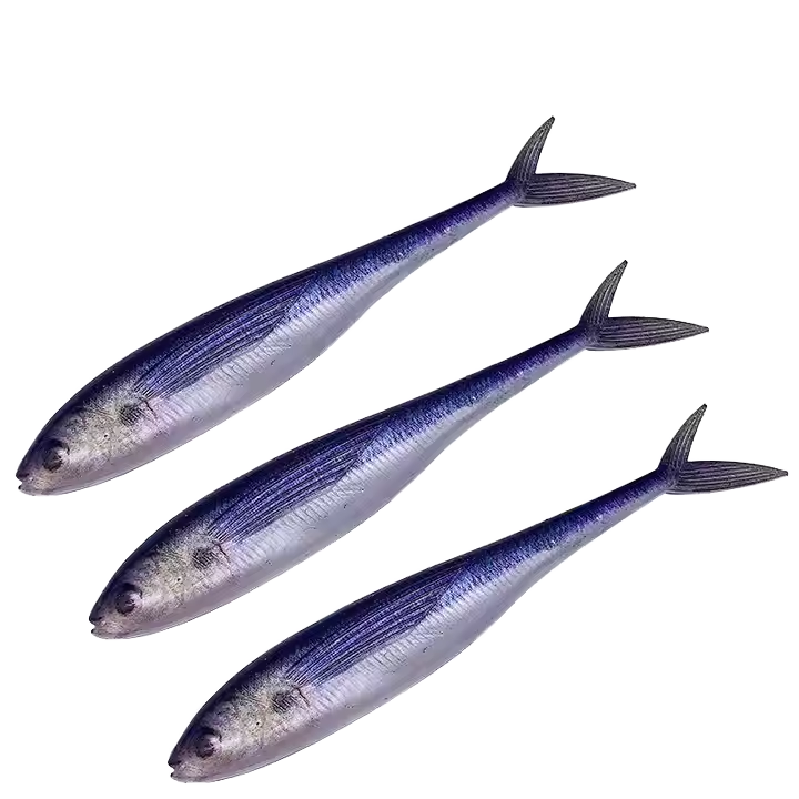 CHEERY Printed 12cm 3D PVC Fork Tail Soft Lure for Saltwater Fish Ocean Boat River Lake Sea Stream Fishing – Soft Lure – view 4