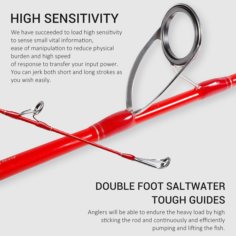 Cheery K5 Carbon Iron Pole Pencil Rod GT Golden Gun Saltwater Fishing Medium EVA Handle Fishing Gear – Fishing Rod – view 3