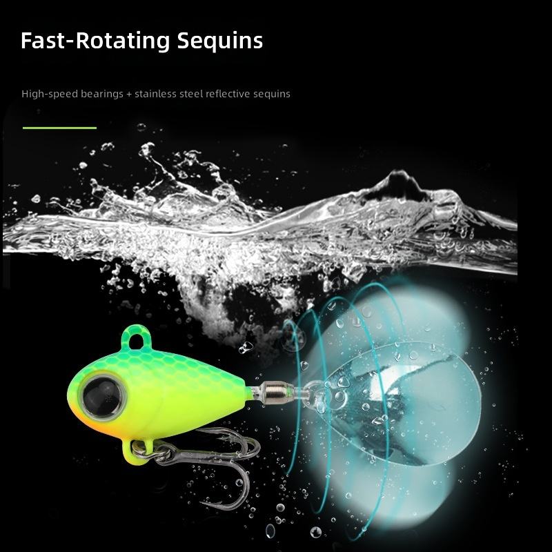 CHEERY 8g-13g Artificial Spintail Vib Winter Sea Saltwater Bait Targeting Carp Metal Material Vib Fishing Lures – Metal Lure – view 4