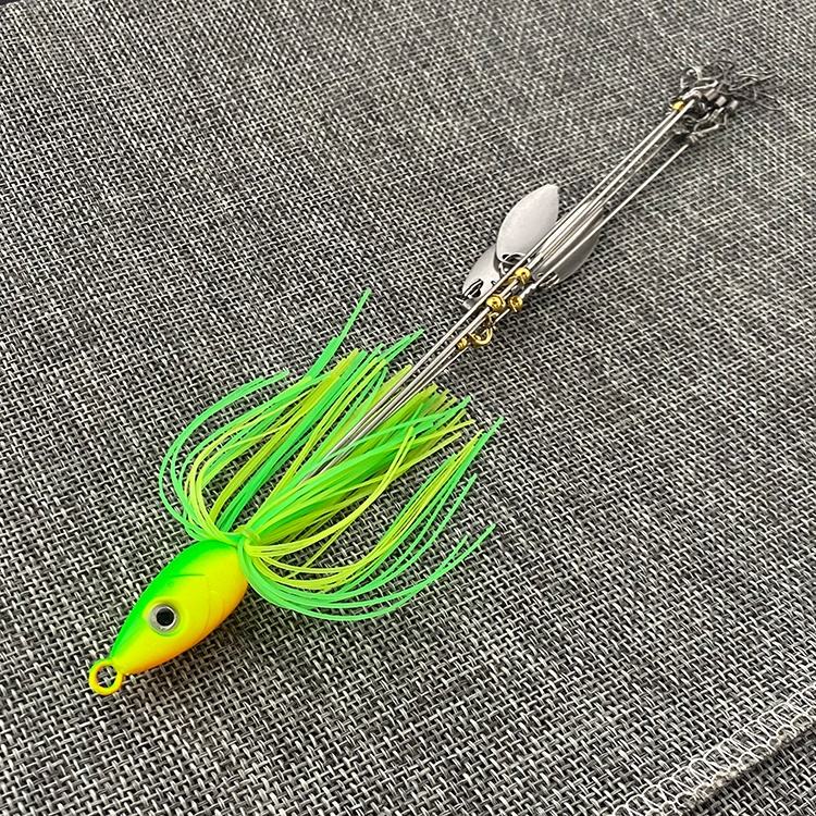Cheery Jig Heads Fishing Ultralight Tripod Bass Lures Bait Kit Willow Blade 5 Arms Alabama Umbrella Rig for Sea Bass & Salmon – Metal Lure – view 2