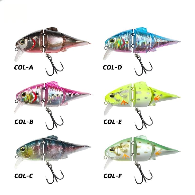 Cheery Slow Floating Multi-section Fish Artificial Hard Bait Stainless Steel 93g Black Pit Bass Fresh Water – Minnow – view 5