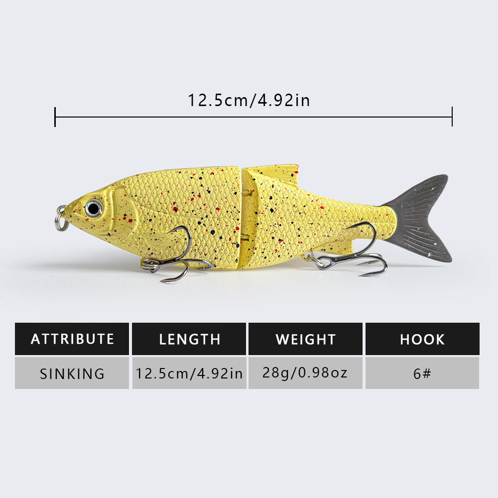 Cheery Lure Hot Selling Stainless Steel Artificial Hard Bait Sea Bass & Marlin 125cm/285g Multi-section Simulation Fishing Bait – Swimbait – view 4