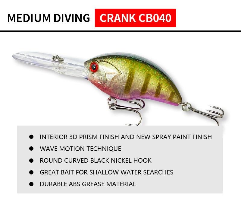 Cheery 11.4G 55mm Hard Bait Crank Bait Top Water Artificial Salt Water Bass Made Silicone Minnow Lure Fly Fishing Lure Fishing – Crankbait – view 2