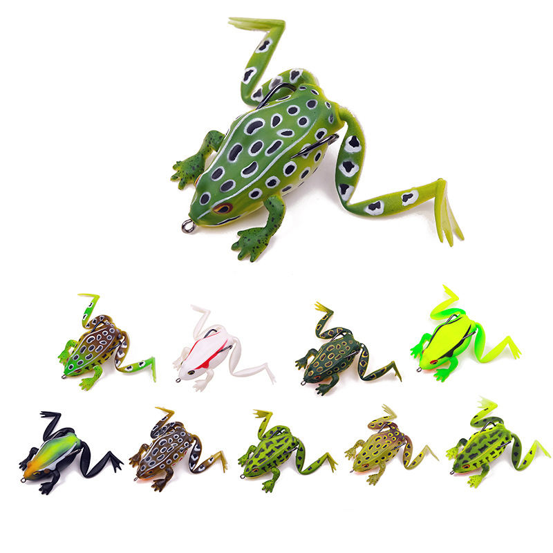 Cheery Frog Lure 6.5cm/17.2g PVC Artificial Soft Bait Realistic Frog Design for Bass & Trout Fly Fishing – Frog – view 5