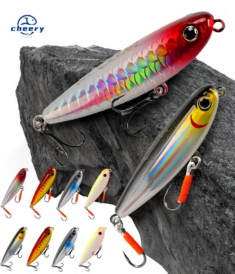 CHEERY-007-HH Lure Bionic Bait Metal Live Bait Lure for Bass Saltwater Fish & More with Hooks-Fly Fishing Use – Pencil – view 1