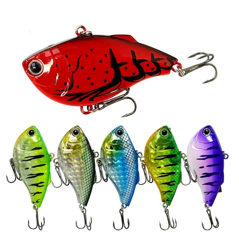 Cheery 60mm 14.7g Midwater Vib Fishing Lure Rattle Vibration Artificial Hard Bait Noisy Wobblers Pike Bass Zander Sea Bass – VIB – view 5